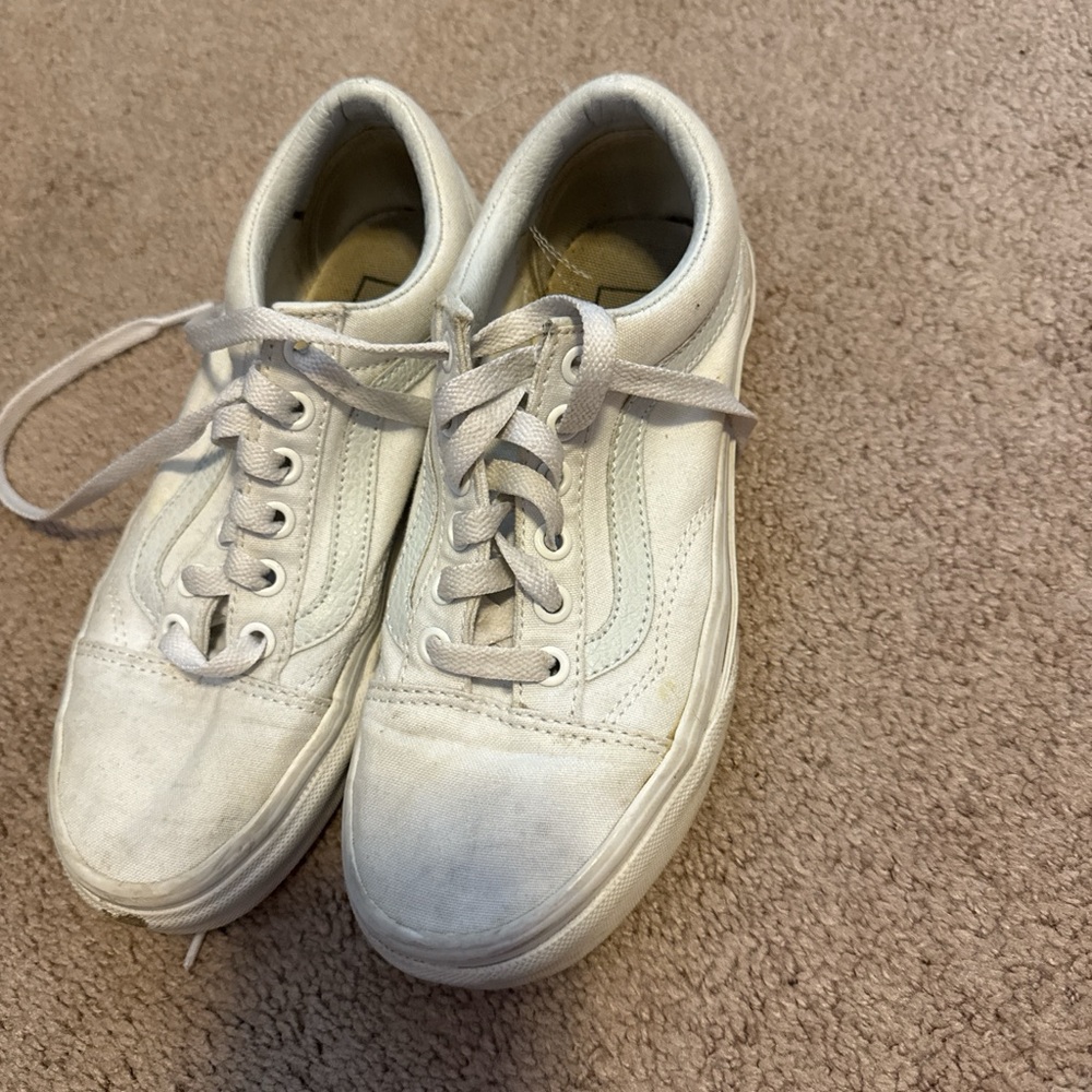 Vans White Low-Top Sneakers